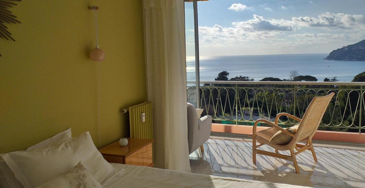 Vue Mer Exceptionnelle Entre Nice Et Monaco Villefranche-sur-Mer Exterior foto